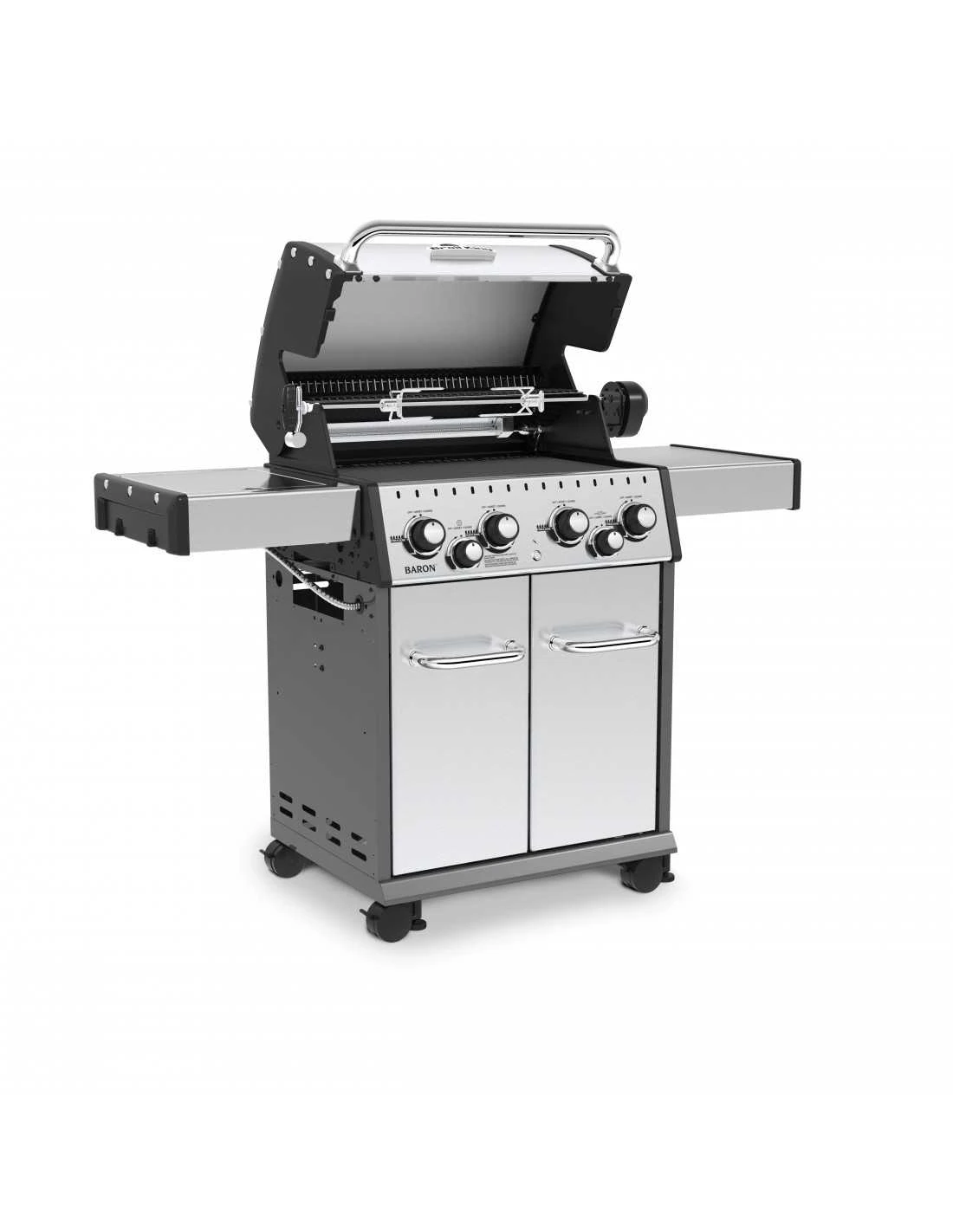 Broil King BARBECUE BARON S490IR INOX + ROTISSOIRE ET PLANCHA 3 Broil King BARBECUE BARON S490IR INOX + ROTISSOIRE ET PLANCHA