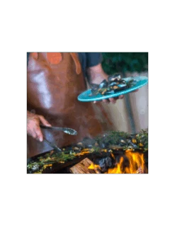 BRASERO OFYR CLASSIC 85 CORTENE -Barbecue Grillades Magasin brasero ofyr classic 85 plancha acier cortene pied 75cm 5