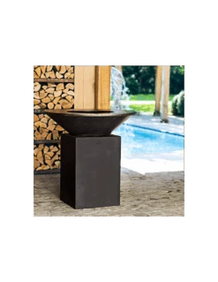 BRASERO OFYR CLASSIC BLACK 100 9 BRASERO OFYR CLASSIC BLACK 100 -Barbecue Grillades Magasin brasero ofyr classic black 100 plancha acier pied 75cm 1