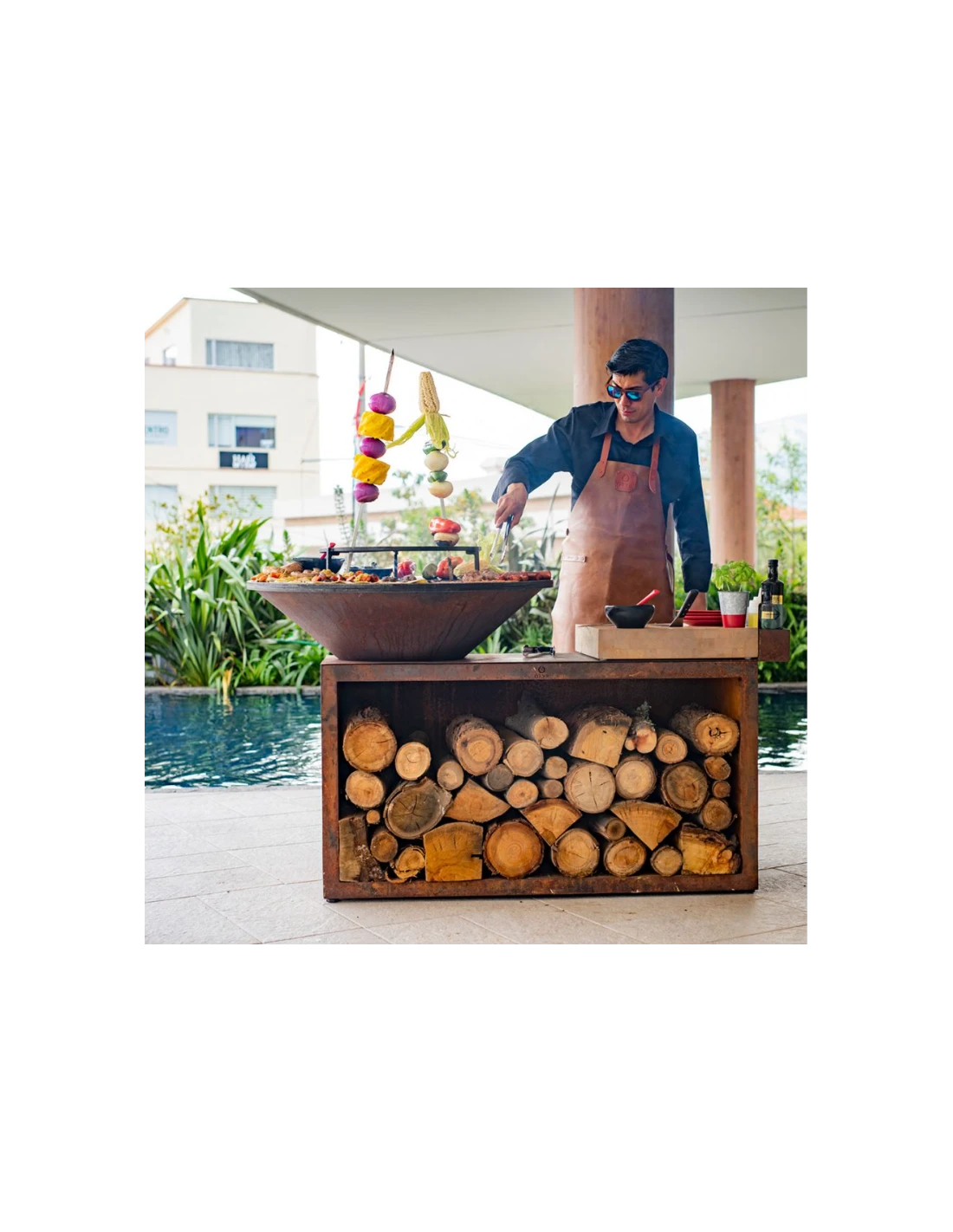 BRASERO OFYR ISLAND 100 CORTEN TECK 8 BRASERO OFYR ISLAND 100 CORTEN TECK – Image 6