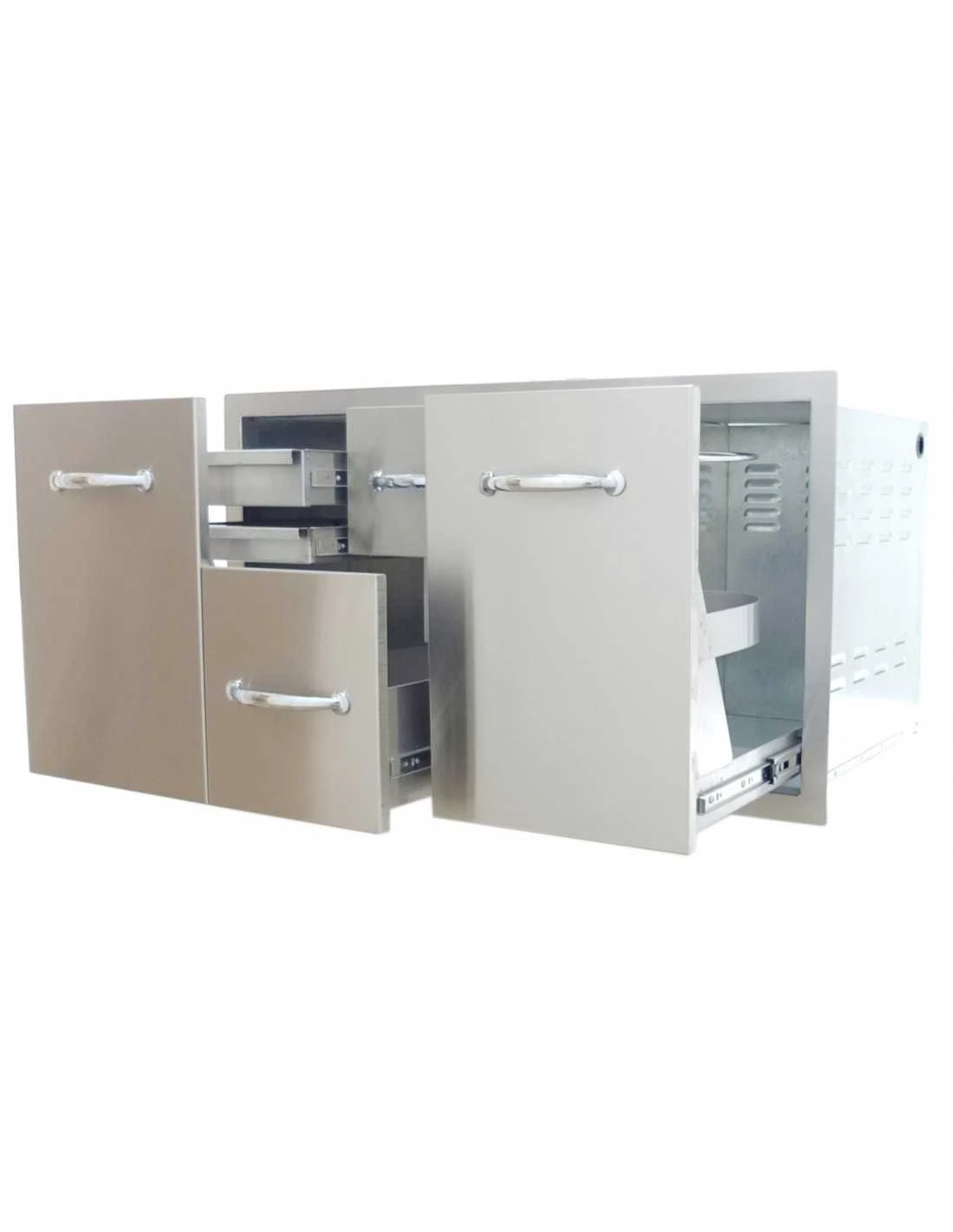 COMBO DOUBLE TIROIR DOUBLE PORTE (107CM) 4 COMBO DOUBLE TIROIR DOUBLE PORTE (107CM) – Image 2