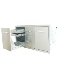 COMBO DOUBLE TIROIR DOUBLE PORTE (107CM) 12 COMBO DOUBLE TIROIR DOUBLE PORTE (107CM) -Barbecue Grillades Magasin combo double tiroir double porte 107cm 4