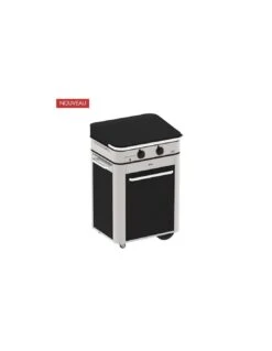 COMBO PLANCHA + CHARIOT ENOSIGN 65 INOX CAPOT NOIR