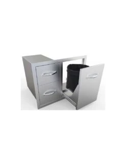 COMBO TIROIR DOUBLE AVEC PORTE (76CM) 14 COMBO TIROIR DOUBLE AVEC PORTE (76CM) -Barbecue Grillades Magasin combo tiroir double avec porte 76cm 4