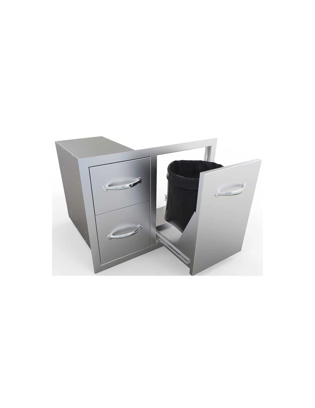 COMBO TIROIR DOUBLE AVEC PORTE (76CM) 7 COMBO TIROIR DOUBLE AVEC PORTE (76CM) â Image 5