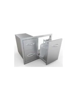 COMBO TIROIR DOUBLE AVEC PORTE (76CM) 15 COMBO TIROIR DOUBLE AVEC PORTE (76CM) -Barbecue Grillades Magasin combo tiroir double avec porte 76cm 5