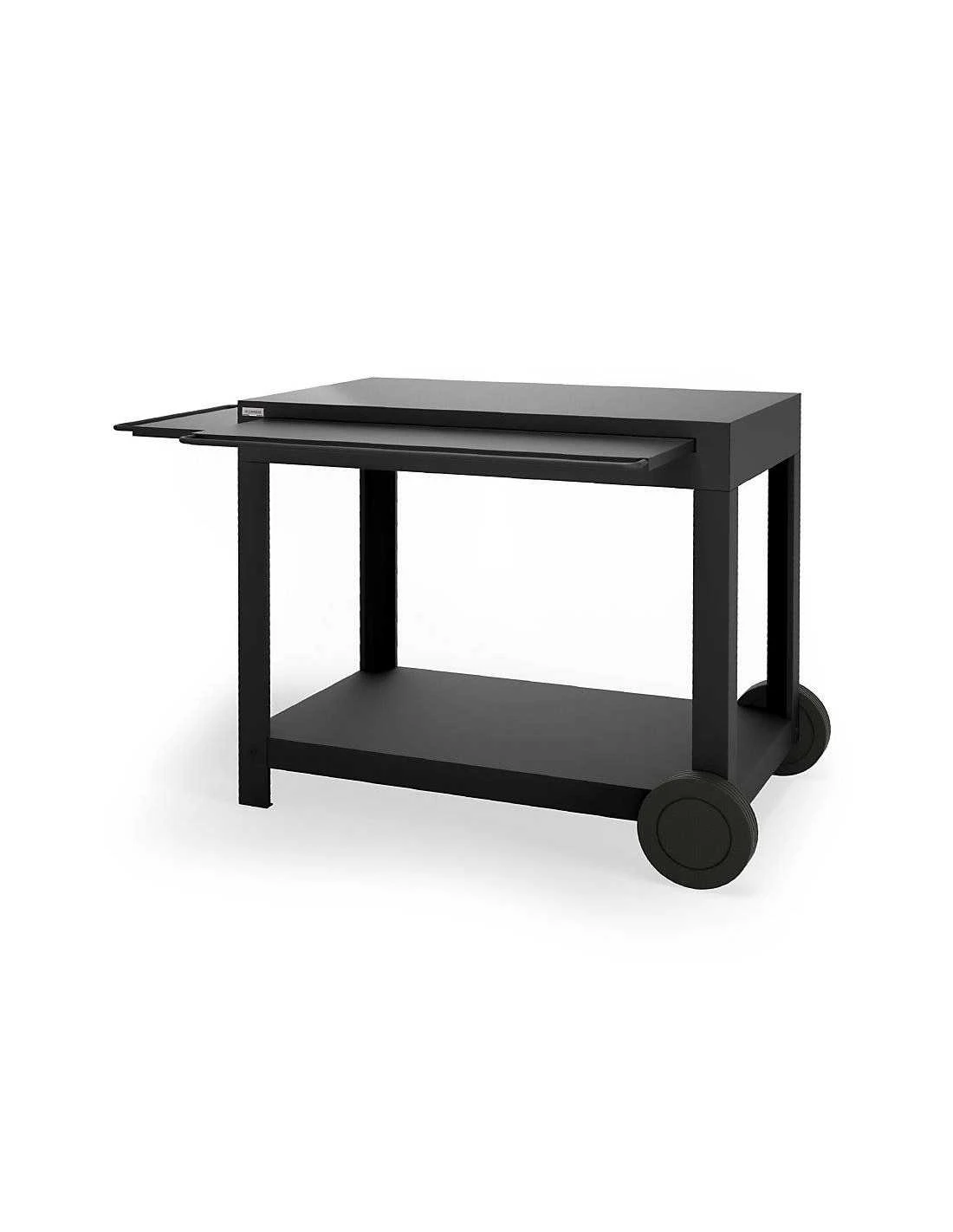 DESSERTE INGENIEUSE ACIER NOIRE - LE MARQUIER 3 DESSERTE INGENIEUSE ACIER NOIRE - LE MARQUIER