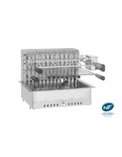 GRILLOIR A ENCASTRER OU A POSER 66CM + ROTISSERIE 8KG