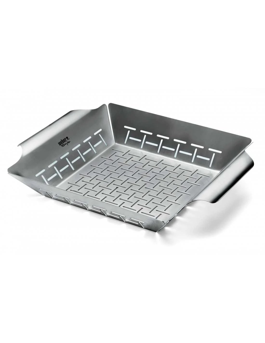 PLAT DE CUISSON DELUXE WEBER INOX 40x40 3 PLAT DE CUISSON DELUXE WEBER INOX 40x40