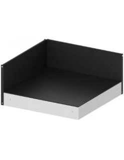MODULO ENO PLATEAU D'ANGLE NOIR ET INOX