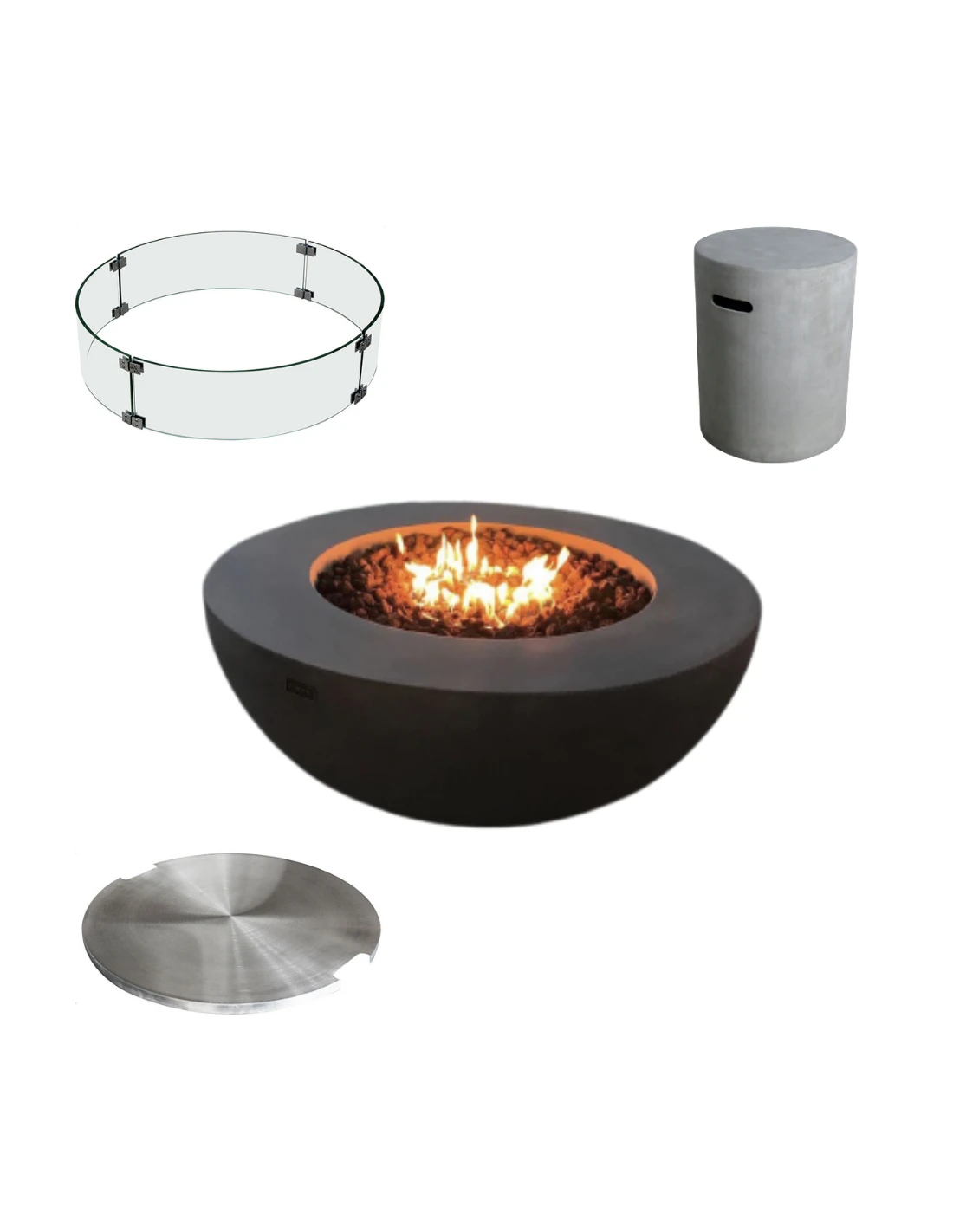 BRASERO GAZ LUNAR BOWL FULL OPTION - ELEMENTI 7 BRASERO GAZ LUNAR BOWL FULL OPTION - ELEMENTI – Image 5