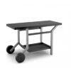 TABLE ROULANTE ACIER NOIR ET GRIS CLAIR FORGE ADOUR 2 TABLE ROULANTE ACIER NOIR ET GRIS CLAIR FORGE ADOUR -Barbecue Grillades Magasin table roulanre acier noir et gris clair tra ng forge adour